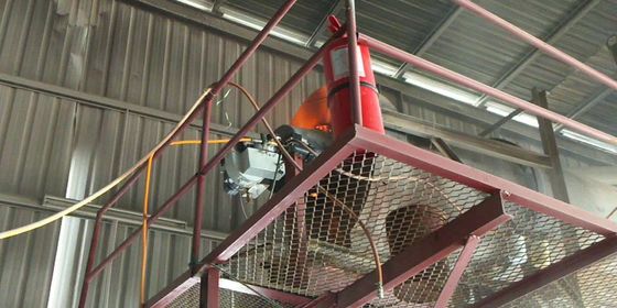 خشک کن شن و ماسه KV30 210 - 270Kw سوزان روغن موتور زباله سوزان روغن کثیف با استفاده از روغن تایر بازیافت